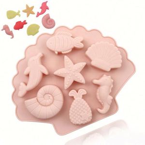 Molde de Silicona con Forma de Animal Marino para Decoración de Pasteles, Galletas, Jabones y Dulces, Personalizable, OEM/ODM - Product Image 1