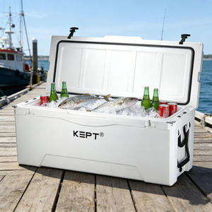 Nevera Rotomoldeada de Alta Resistencia de 190QT con Ruedas y Asa, Almacenamiento en Frío <span class=keywords><strong>para</strong></span> Pesca, Caza, Camping, Logotipo Personalizado OEM - Product Image 1