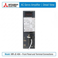 100% Nuevo y Original, Amplificador de Servoaccionamiento Digital de CA Mitsubishi Pulse Serie MR-JE, MR-JE-10A, MR-JE-20A, MR-JE-40A, MR-JE-70A