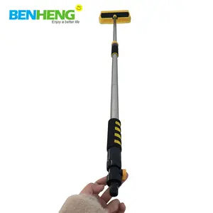 , On/Off Switch Hose Attachment, Soft Bristle Brush Head for Cleaning Car Truck Boat Rv Car Wash Brush Water Flow Handle