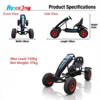 ApexJoy Go Pedal Racer - Kart à pédales pour adulte 160 kg, 16x6.5-8, voiture à pédales quatre roues avec moyeu de marche arrière, prix de location commercial, profit maximal