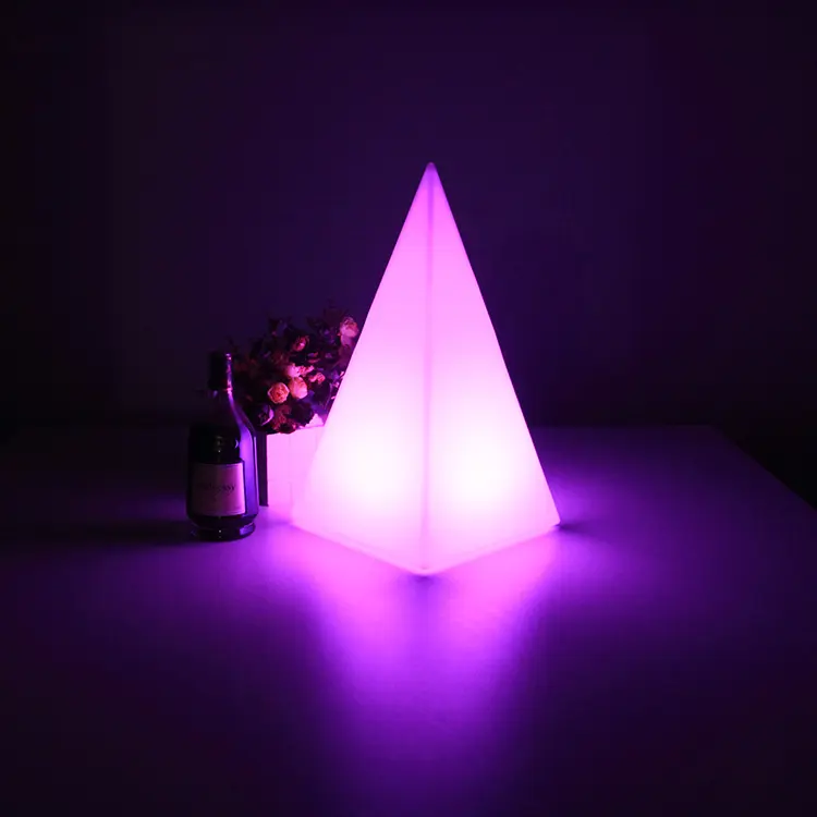 Hot Sale Pyramid Type Led Night Light Baby Children Led Bedroom Bedside Interior Lamp Table Lamp