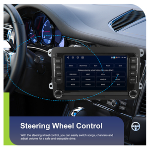 Radio de Coche Android Podofo de 7 Pulgadas, 4+64 GB, Estéreo, Conexión Inalámbrica Carplay/Android Auto, GPS/DSP/Wifi/FM/RDS para VW/Polo/Golf/Seat/Skoda/Passat - Product Image 2
