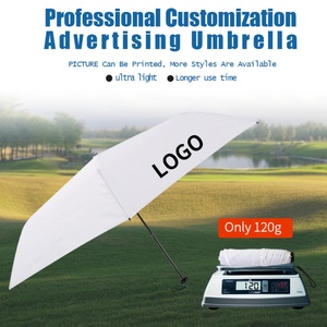 19 Inch Ultra Light Carbon Fiber Umbrella Hot Selling Product Custom Printed Compact 3 Fold Mini Umbrella for Women Portable - Product Image 3