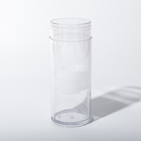 Flacons pompe sans air entièrement en plastique, recyclables, vides, pour lotion et crème visage, Charmpack SM-PB, pulvérisateur à pompe 30ml/50ml/80ml, impression sérigraphique