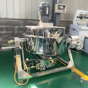 غلاية صناعية من الفولاذ المقاوم للصدأ سعة 50 لترًا ، ماكينة تحريك المربى ، خلاط طهي مع محفز - Product Image 4