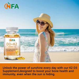 ซอฟต์เจล D3+K2 ผสมน้ำมันมะพร้าว อาหารเสริมสำหรับผู้ใหญ่ ช่วยเสริมสร้างการเผาผลาญและสุขภาพกระดูก ขายดี - Product Image 2