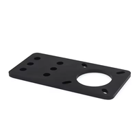 Aksesoris Printer 3D Openbuilds Motor Mounting Plate NEMA17 memperbaiki aluminium plat Flat Bracket Plate