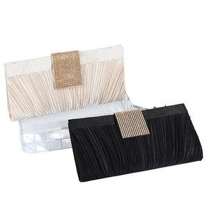 Bolso de noche de lujo de alta costura para mujer, bolso de mano con purpurina para fiesta, banquete, boda, bolso de hombro con cadena - Product Image 4