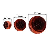 Prisme d'angle cubique de haute précision 12,7 mm/25,4 mm/38,1 mm avec revêtement en cuivre pour la topographie, mini-prisme réflecteur