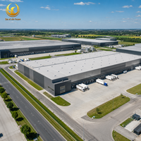 Entrepôt logistique à grande portée, bâtiment de stockage industriel, entrepôt de distribution, installation de stockage d'usine