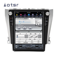 Ecran Tesla Android 9.0 pour Toyota Camry Aurion 2012-2017 Car Multimedia GPS Navigation Radio Player