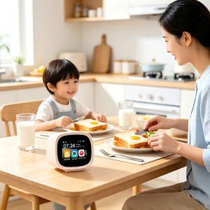 Reloj Inteligente con Pantalla Táctil - Pronóstico del Tiempo, Alarma, Cuentacuentos, Asistente Diario para el Hogar, 3000mAh - Product Image 5