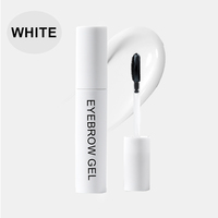 Vente en Gros Gel Sourcils Transparent Sans Résidu Blanc Gel Sourcils Liquide Vegan Fibre Imperméable Longue Durée