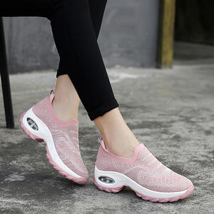 Sneakers <span class=keywords><strong>da</strong></span> Donna alla Moda, Traspiranti, con Piattaforma in Rete, <span class=keywords><strong>Scarpe</strong></span> Sportive <span class=keywords><strong>da</strong></span> Palestra Vulcanizzate, Calzature Femminili Nere e Viola - Product Image 1
