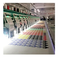 Machine à broder informatisée à grande vitesse Yonthin, 18 têtes, 20 aiguilles, plate