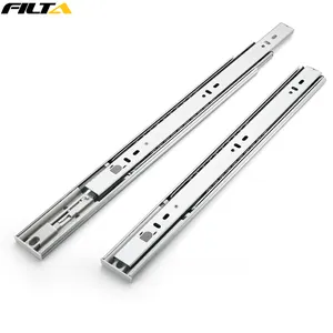 Filta 45mm 3 Folds Cabinet Drawer Full Extension Push Open Ball Bearing Slide