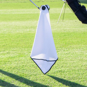 Serviette de golf magnétique de poche, <span class=keywords><strong>mini</strong></span> nettoyeur de balles gaufrées avec aimant dissimulé, serviette de putter portable en microfibre - Product Image 3