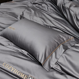 Ensemble de literie en coton à fibres longues de qualité supérieure, 100 pièces, linge de lit quatre pièces tout en coton pour usage domestique - Product Image 3