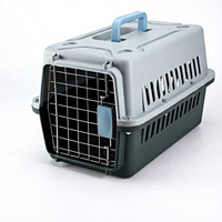 Boîte de transport pour animaux de compagnie, portable, en matériau PP écologique, pour chiens, chats, reptiles, transport aérien