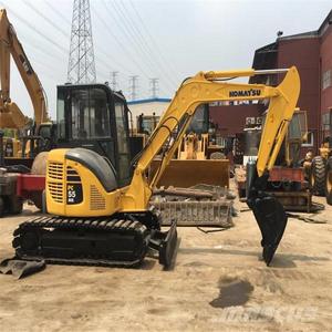 Mini pelle hydraulique sur chenilles Komatsu PC55 de 6 tonnes d'occasion, modèle 2022, pompe à engrenages d'origine japonaise 95%, état neuf, Japon - Product Image 1
