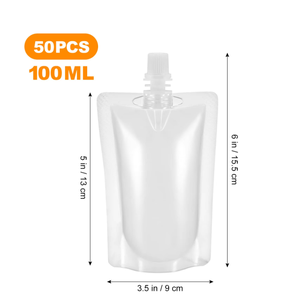 Wholesale Leakproof Lightweight Disposable Multi-size PE PA PET <strong>Spout</strong> <strong>Pouch</strong> For Juice And Sauce Dispensing - Product Image 2