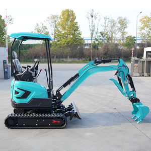 무료 배송 미니 굴삭기 1.8 톤 농업 디젤 엔진 유압 마이크로 가방 정원 강력한 파워 크롤러 작은 굴착기 - Product Image 3