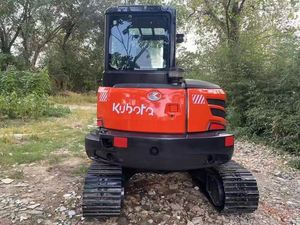 Nouveau modèle japonais d'excavatrice Kubota Kx165-5 d'occasion avec écran LCD, mini-excavatrice sur chenilles de 6 tonnes à vendre avec accessoire tarière - Product Image 4