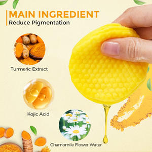 60 Almohadillas Faciales de Algodón de 3 Capas con Ácido Kójico y Cúrcuma para Aclarar la Piel, Tónico Facial Blanqueador y Limpiador para el Acné - Product Image 5