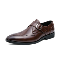 Nouvelles Chaussures Habillées Formelles en Cuir pour Hommes à Bout Pointu, Antidérapantes, avec Motifs Gaufrés, pour Mariage, Vente en Gros