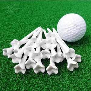 Tee de golf en plastique blanc de 83 mm à cinq branches, durable pour la pratique du golf - Product Image 1