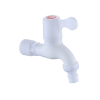 Robinet d'eau robinet de jardin 1/2 "3/4" raccords Machine à laver salle de bains cuisine PP robinets de lavabo en plastique vente en gros