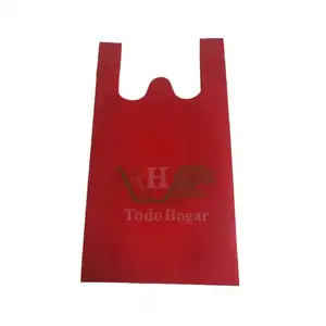 Eco Nonwoven Shopping Non Woven T Shirt Vest Hot Sale Reusable D W Die Cut Non-woven Supermarket Carry Bag