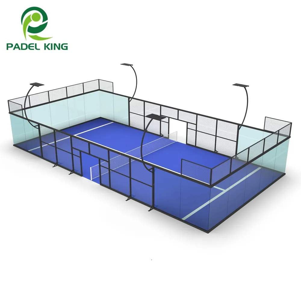 Ce Gecertificeerde Padelpanorambaan Met Gratis Padelbaan Rackets En Ballen.