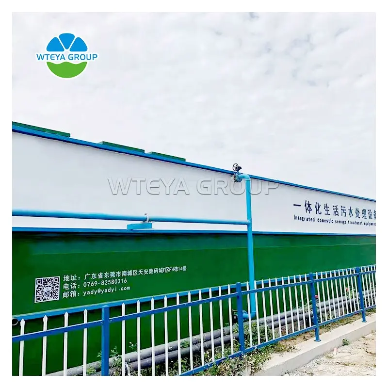 Chemical container domestic system integrated sewage treatment plant