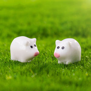 Mousse Micro Paysage Ornements <span class=keywords><strong>Cochon</strong></span> Mère Piggy Poupée Résine DIY En Gros pour Noël Nouvel An Décorations Modèle Animal - Product Image 3