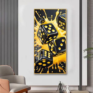 Échecs et salle de cartes KTV décoration murale boîte de nuit couloir fond mur cristal porcelaine mur Art décor à la maison peinture - Product Image 5