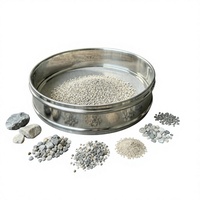Tamis de laboratoire 10 mailles, tamis d'essai de 8 pouces de diamètre en tissu métallique en acier inoxydable 304 de 2 mm pour sols industriels et de laboratoire