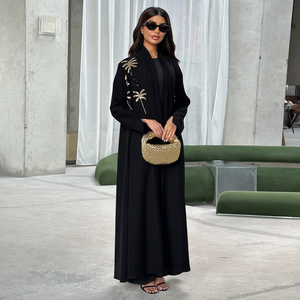 Abaya Abierta Moderna, Nueva, Bordada, Estilo Medio Oriente, Cardigan, Venta Caliente, Ropa Islámica para Mujer, Moda Musulmana, Abaya Étnica, Venta al Por Mayor - Product Image 2