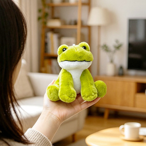 Jouets en peluche transfrontaliers super doux en polyester, modèles animaux assis : Agneau, Raton laveur, <span class=keywords><strong>Renard</strong></span>, Cerf, Tigre, Vache, <span class=keywords><strong>Cheval</strong></span>, Panda <span class=keywords><strong>et</strong></span> Grenouille - Product Image 3