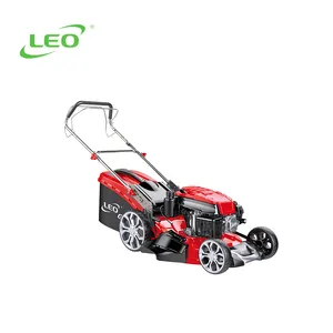 LEO LM48Z-2L best price cordless gasoline grass cutter Self-propelled mini machine briggs stratton lawn mower manual