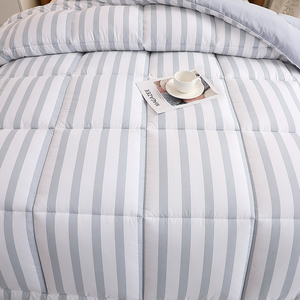 Handmade 100% Polyester Quilted Comforter Home Hotel <strong>Bedding</strong> <strong>Set</strong> in <strong>Plain</strong> Pattern Available in Super King Size - Product Image 2