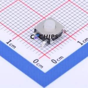 GT-TC126B-H043-L5 Tactile Switch SMD Switch Single Pole Single Throw Round Button 2.5N Vertical Mount - Product Image 1