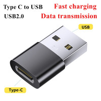 Vente en gros de type C femelle vers USB2.0 mâle convertisseur connecteur OTG Transmission de données charge rapide adaptateur USB vers type C