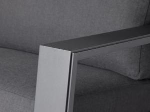 Causeuse de patio contemporaine de luxe de haute qualité ensemble de table et chaises de jardin en aluminium avec mobilier design minimaliste - Product Image 6