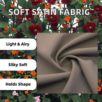 Haute qualité 90% Polyester 10 spandex Satin tissé doublure en tissu pour femmes robes confortable doux soie Satin vente chaude