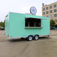 Remorques alimentaires entièrement équipées pour services commerciaux, équipement de cuisine, fournitures pour glacier, cabine alimentaire, remorque à café, camion de restauration mobile