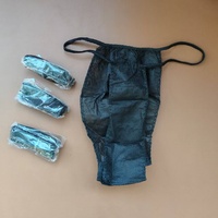 Culottes string jetables en non-tissé, sexy, taille basse, à séchage rapide, respirantes, motif uni, emballées individuellement