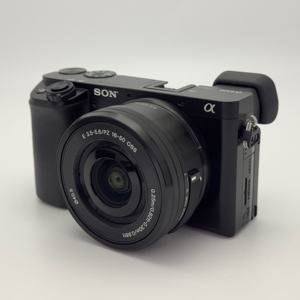 Appareil photo numérique hybride d'<span class=keywords><strong>occasion</strong></span> de marque A6100 avec objectif 16-50, caméra haute définition 1080p, avec chargeur et batterie - Product Image 5