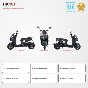 Scooter sportif <span class=keywords><strong>125cc</strong></span>, phare LED double, petit pare-brise, compteur numérique LCD, freinage CBS, allumage sans clé, réservoir de 8 litres - Product Image 3